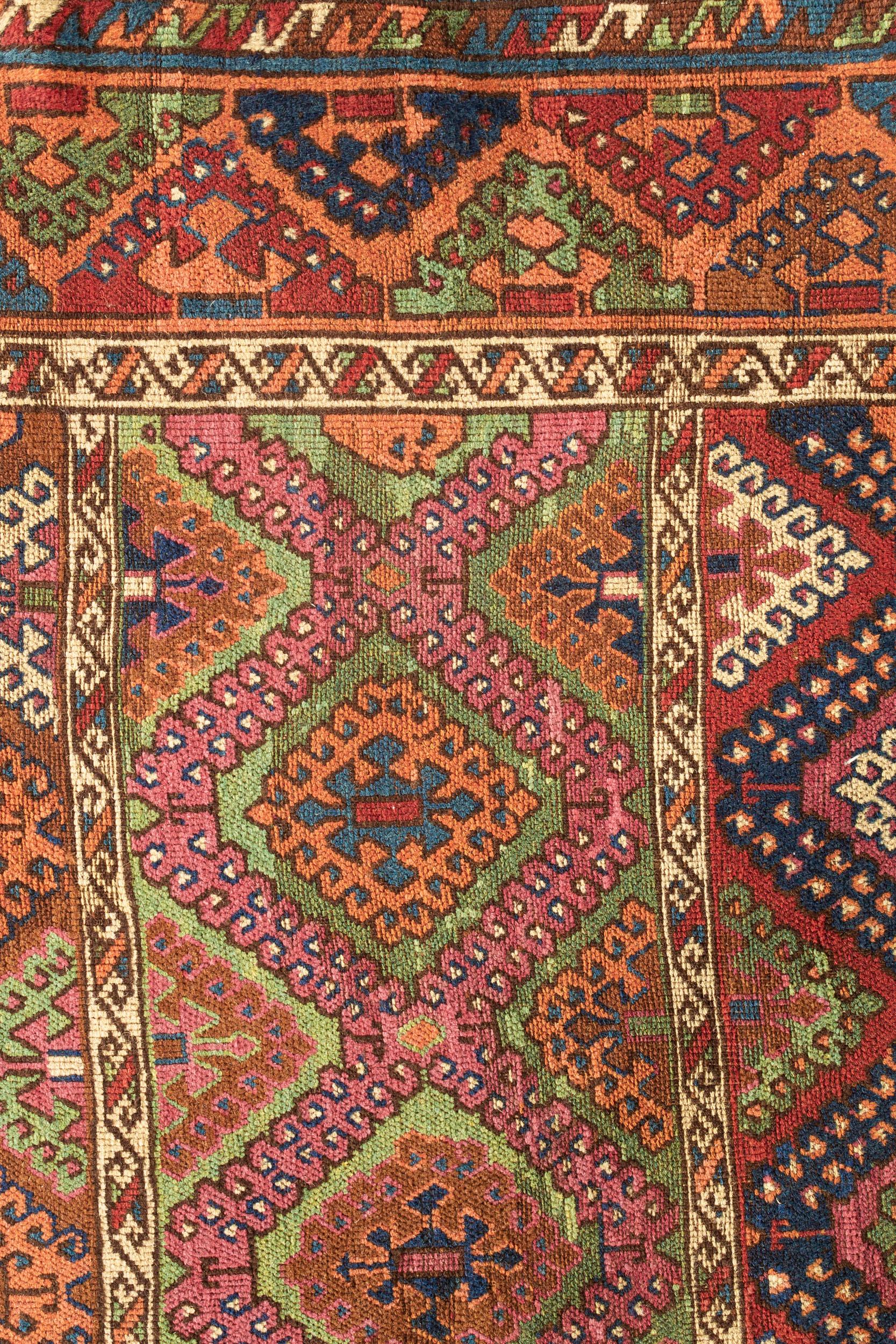 Antique Turkish Yoruk Rug, circa 1880  3'9 x 7'8 For Sale 1