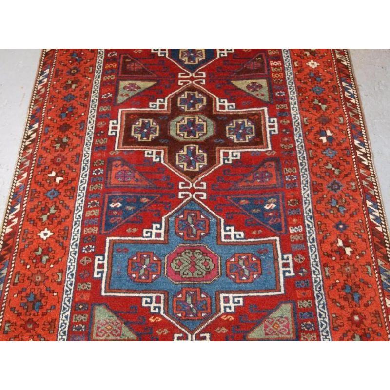 19th Century Antique Turkish Yuruk Long Rug, circa 1890 For Sale