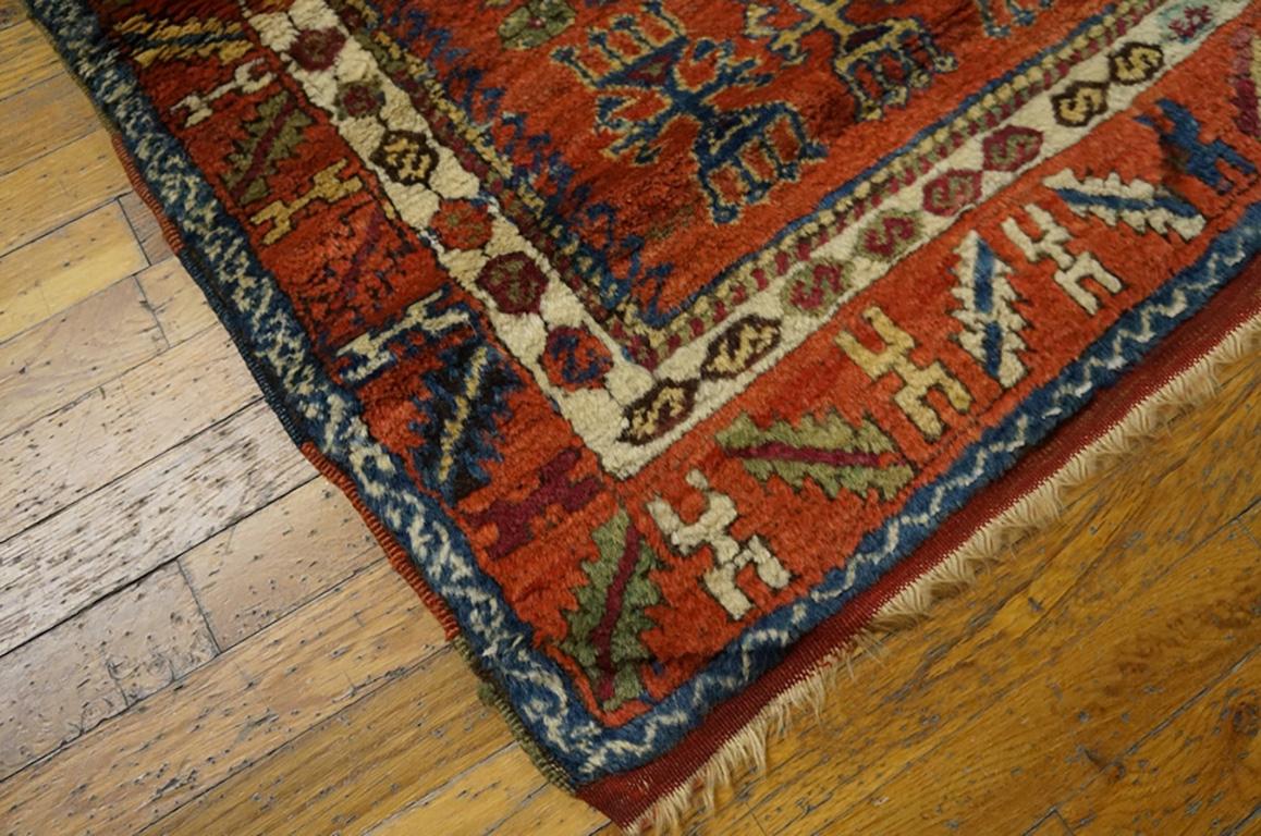 Hand-Knotted Antique Turkish Yuruk Rug For Sale