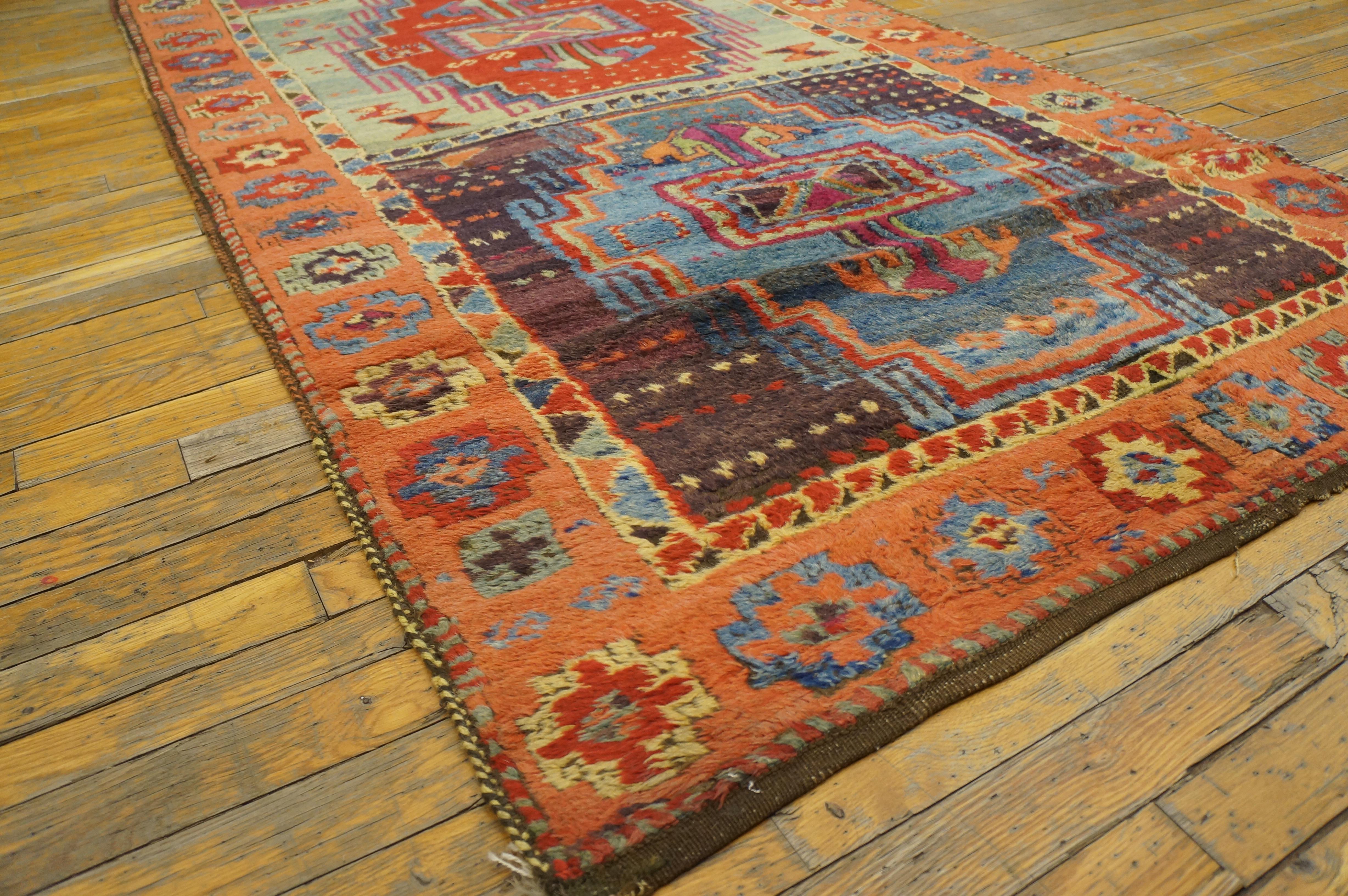 Wool Antique Turkish Yuruk Rug For Sale