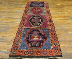 Happy Jewel Tones Multicolored Tribal Geometric Antique Rustic Turkish Yuruk Rug