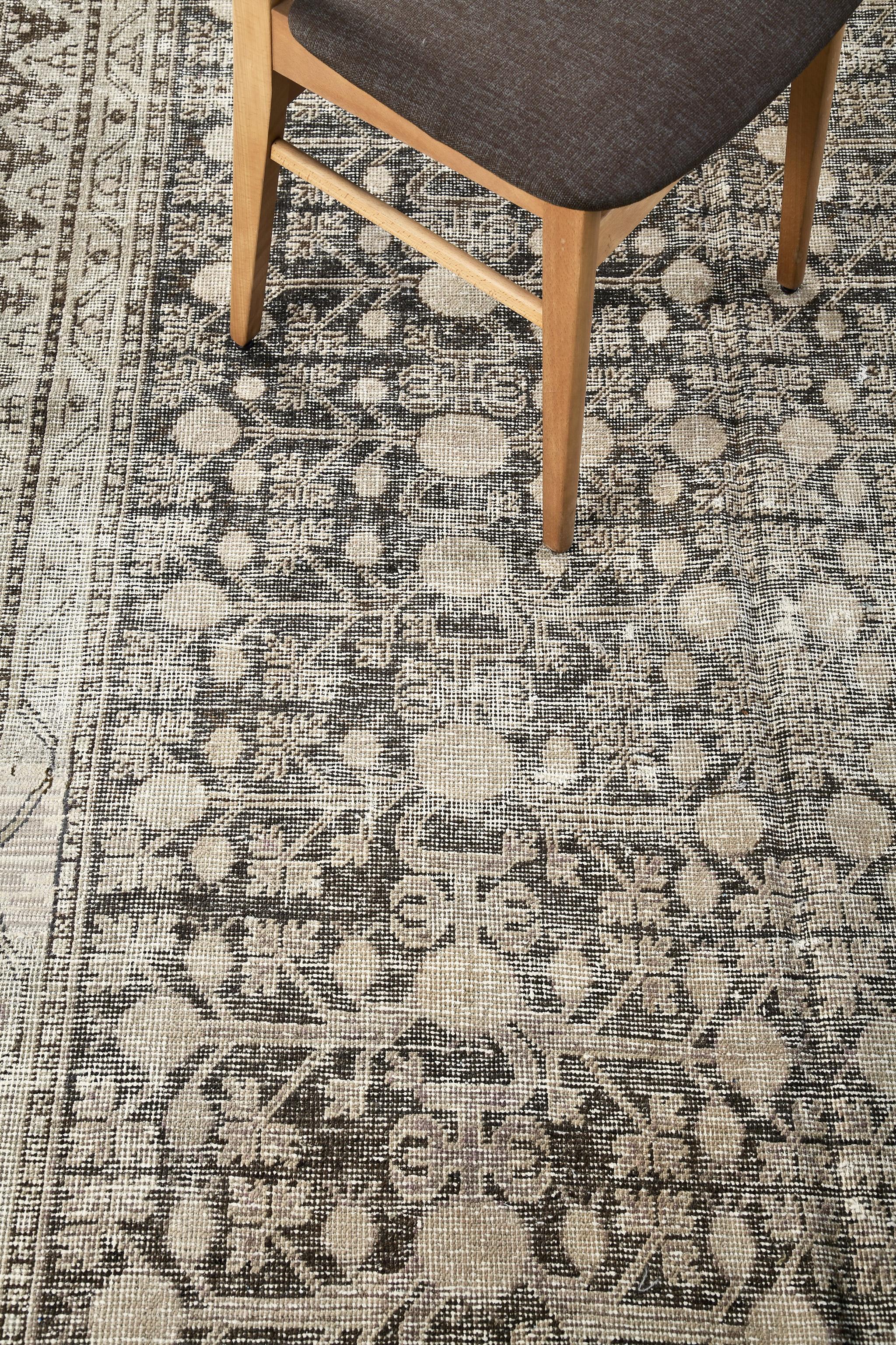 Hand-Knotted Antique Turkistan Khotan Rug For Sale