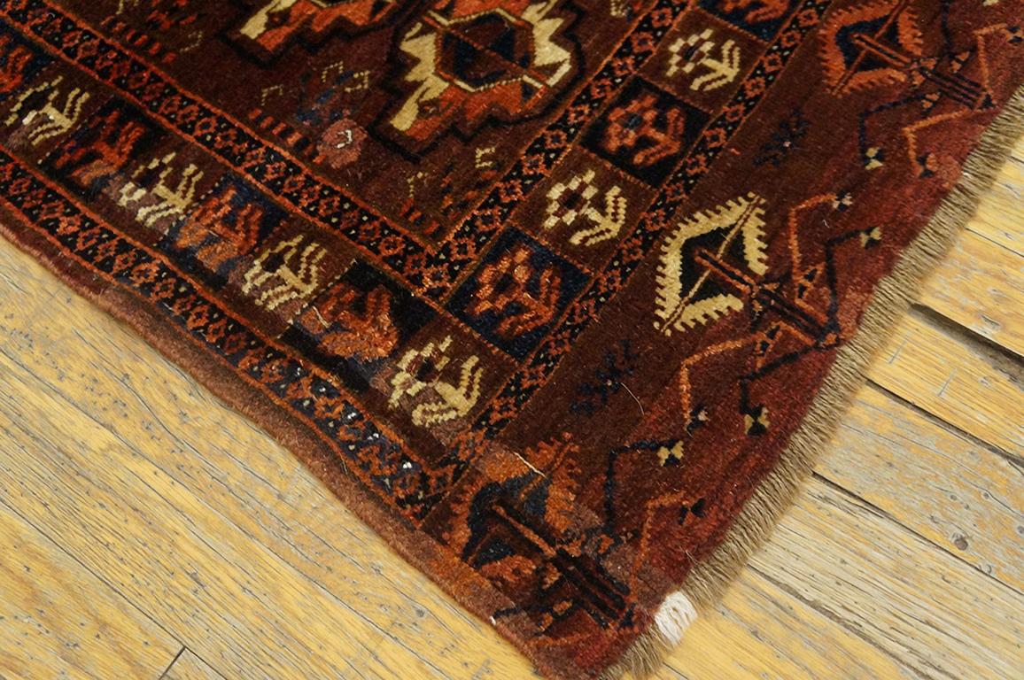 Hand-Knotted Mid 19th Century Turkmen Arabachi Chuval ( 2'9'' x 4'6'' - 84 x 137 ) For Sale
