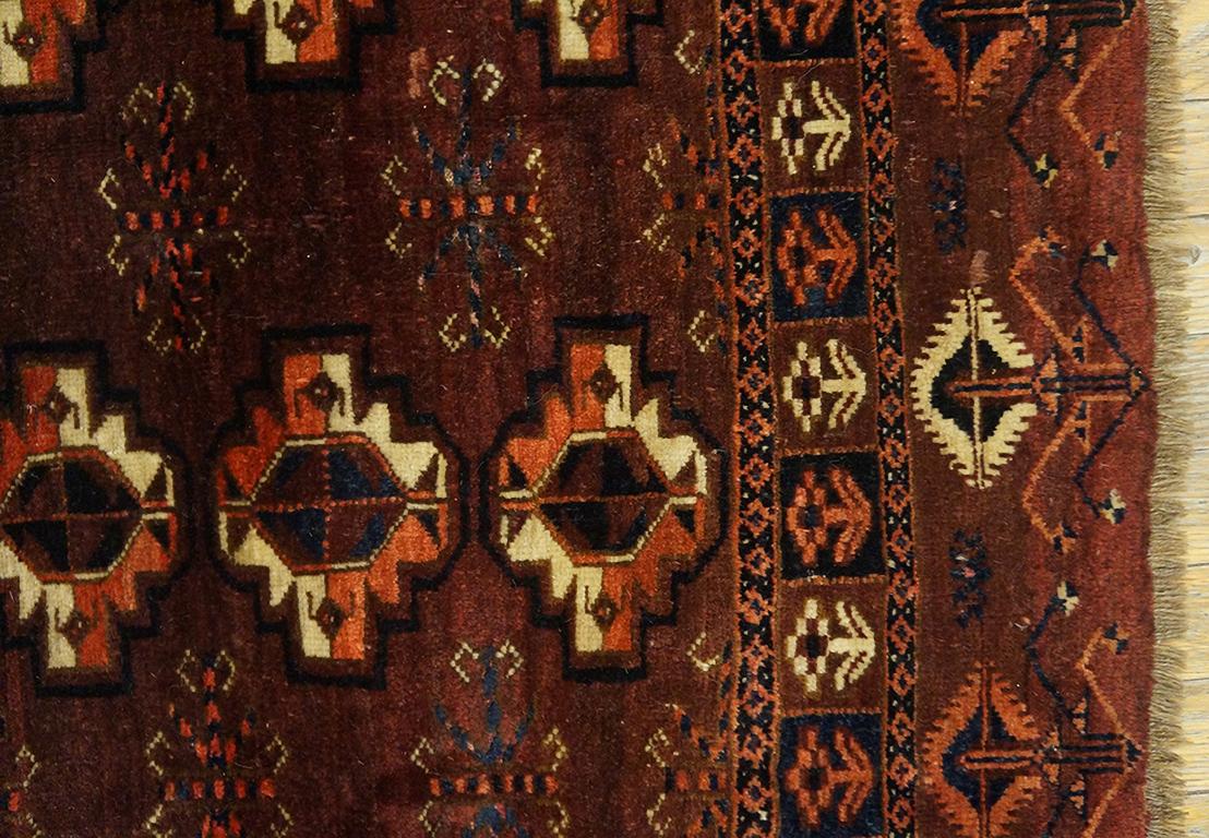Milieu du XIXe siècle Chuval turkmène Arabachi du milieu du 19ème siècle ( 2'9'' x 4'6'' - 84 x 137 ) en vente