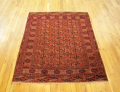 Antique Turkman Bokhara Rug, Small Size, W/ Symmetrical Design