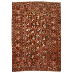 Antique Turkman Bokhara Tekke Tribal Rug