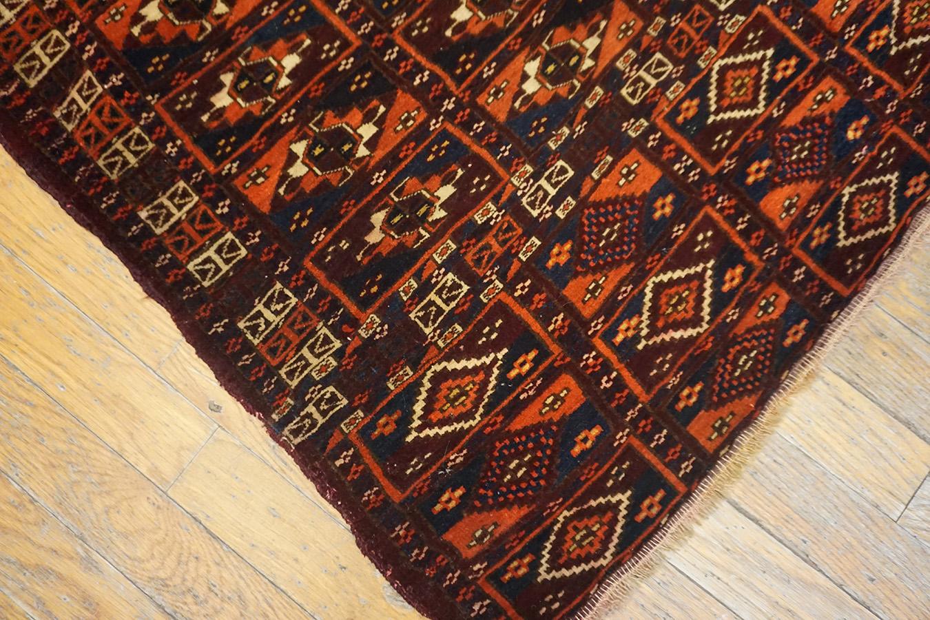 Tappeto antico Turkman Tekke 2' 6'' x 4' 4'' in vendita 4
