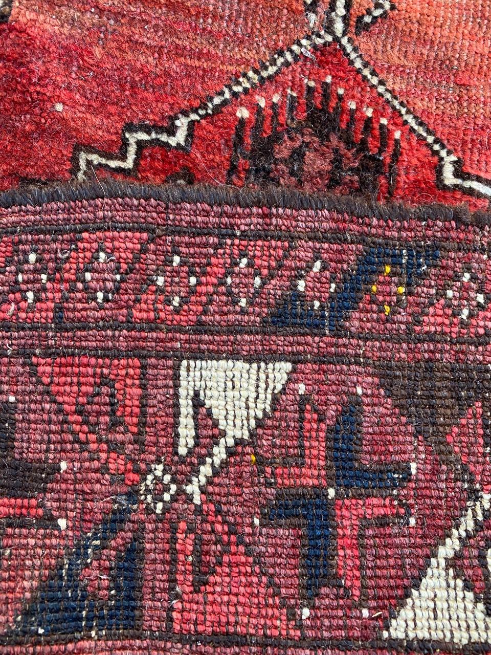 Bobyrug’s nice Antique Turkmen Afghan Rug For Sale 7