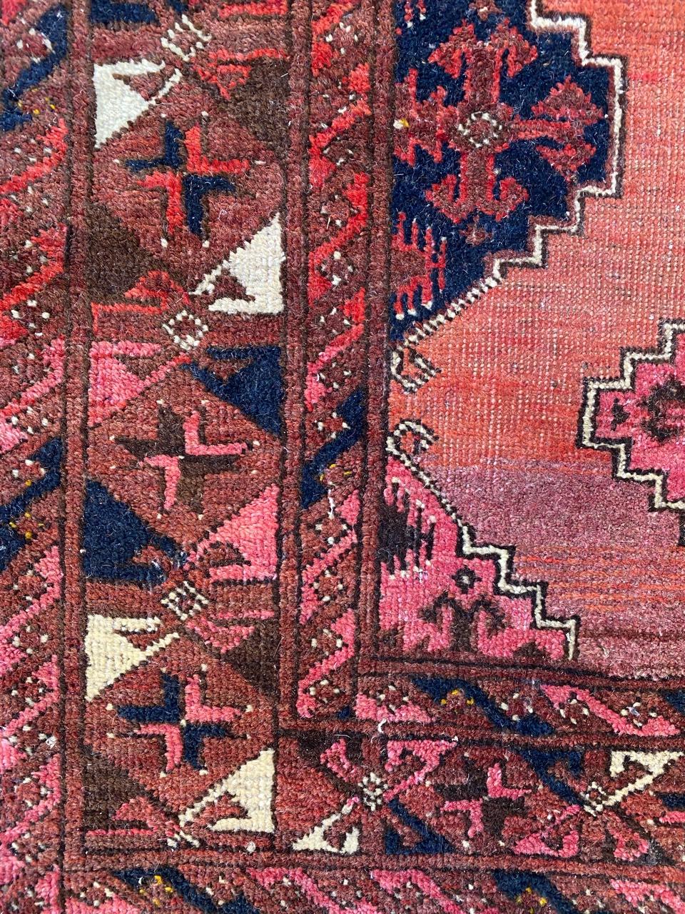 Tribal Bobyrug’s nice Antique Turkmen Afghan Rug For Sale