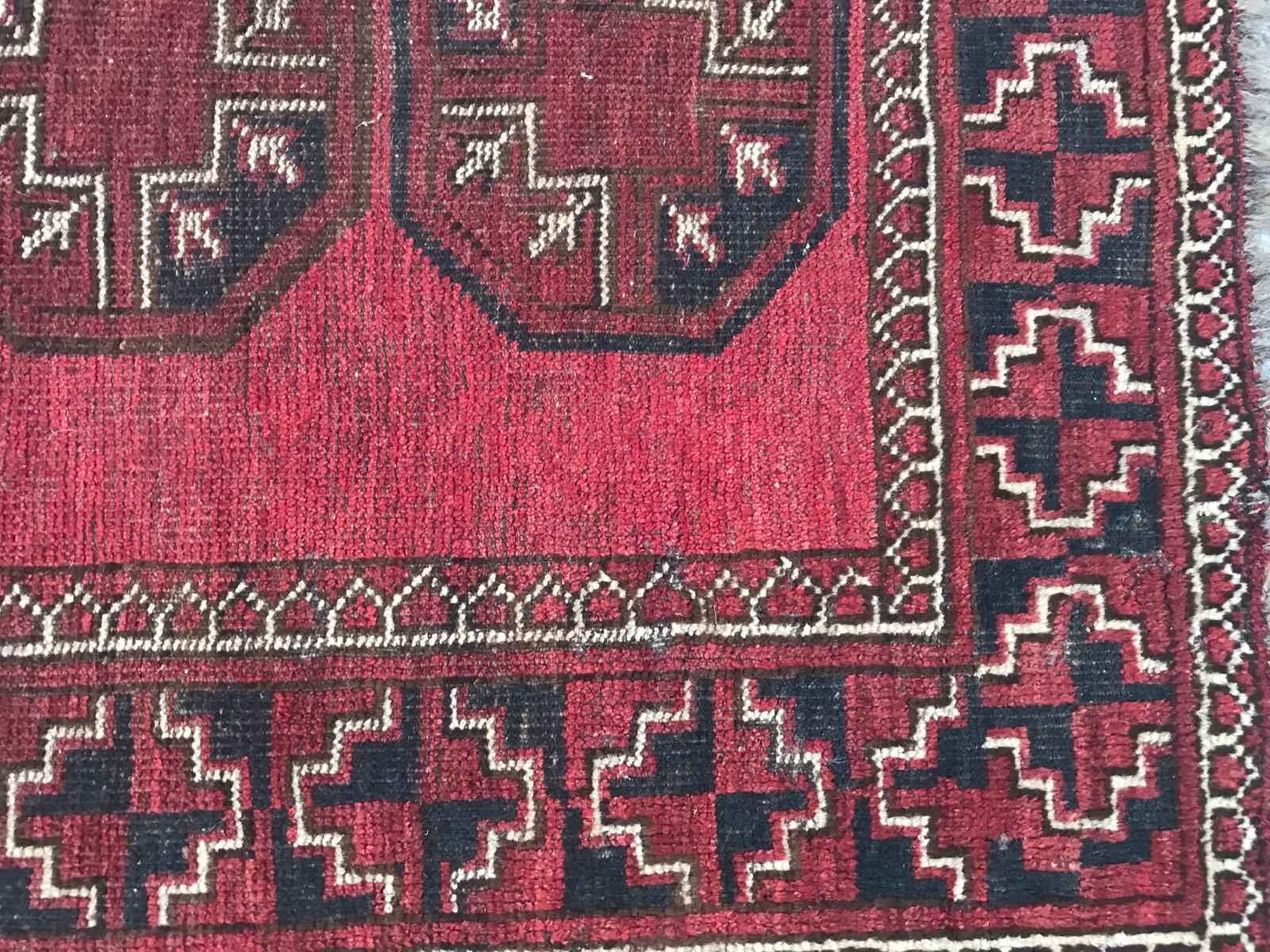 Antiker turkmenischer afghanischer Stammesteppich (19. Jahrhundert) im Angebot