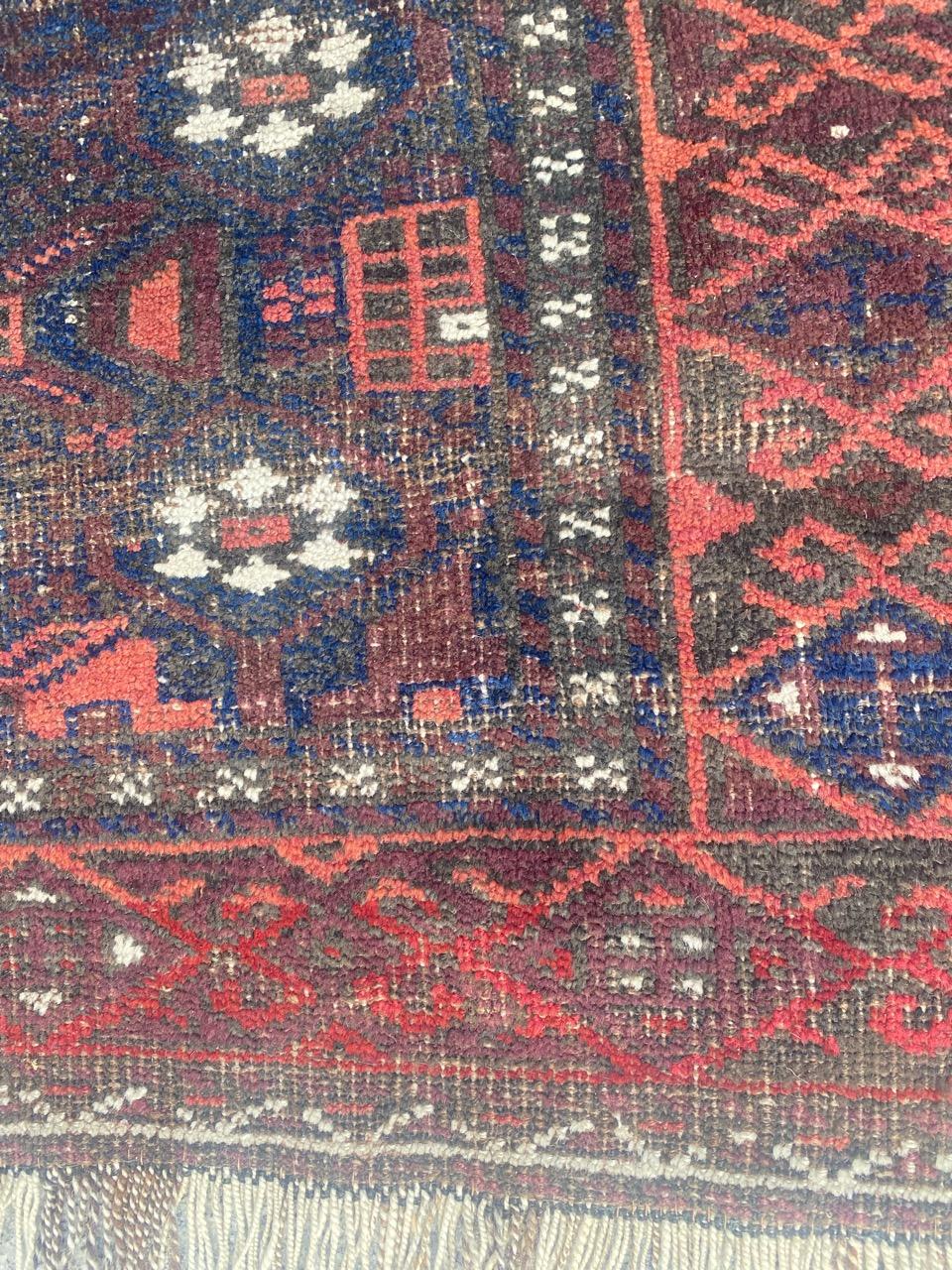 Bobyrug’s Antique Turkmen Baluch Rug For Sale 2