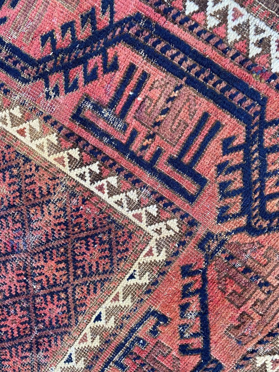 Antique Turkmen Baluch Rug For Sale 5