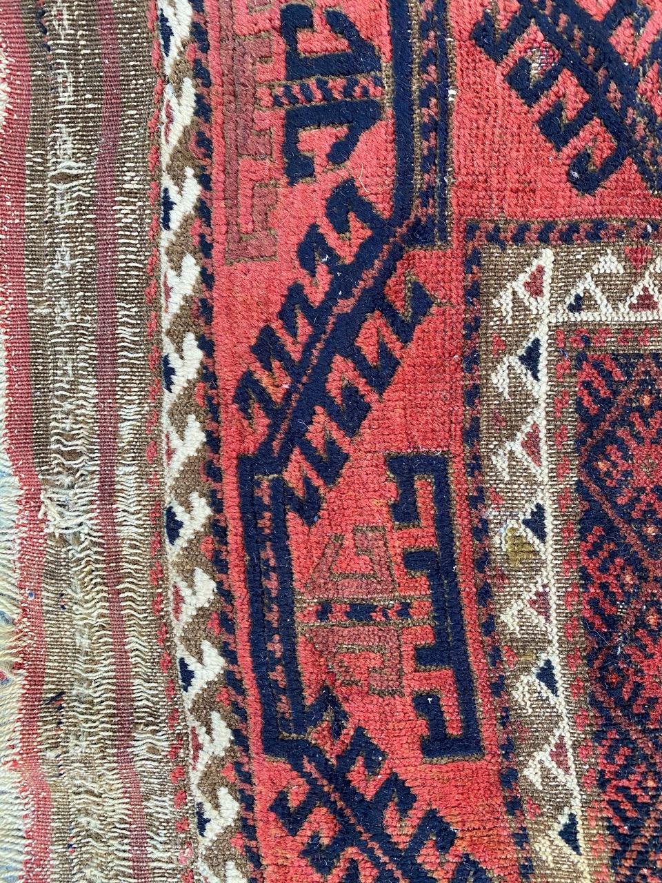 Antique Turkmen Baluch Rug For Sale 7