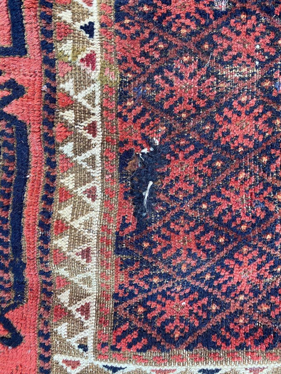 Antique Turkmen Baluch Rug For Sale 9