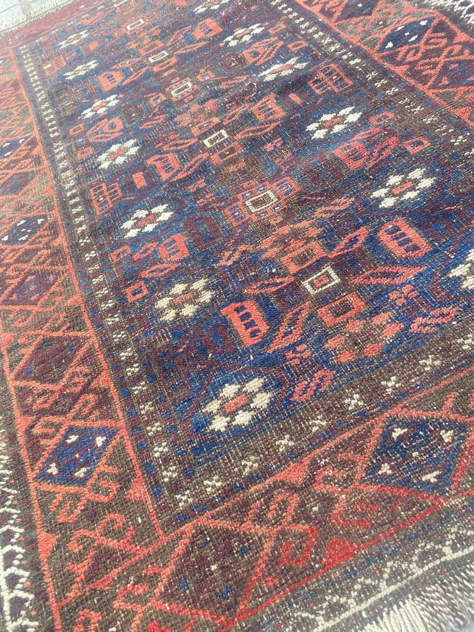 Bobyrug’s Antique Turkmen Baluch Rug For Sale 9
