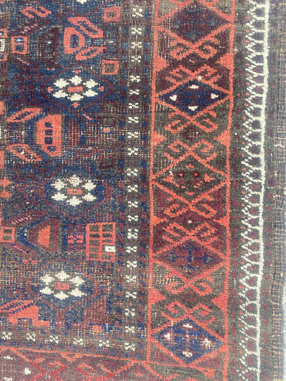 Bobyrug’s Antique Turkmen Baluch Rug For Sale 1