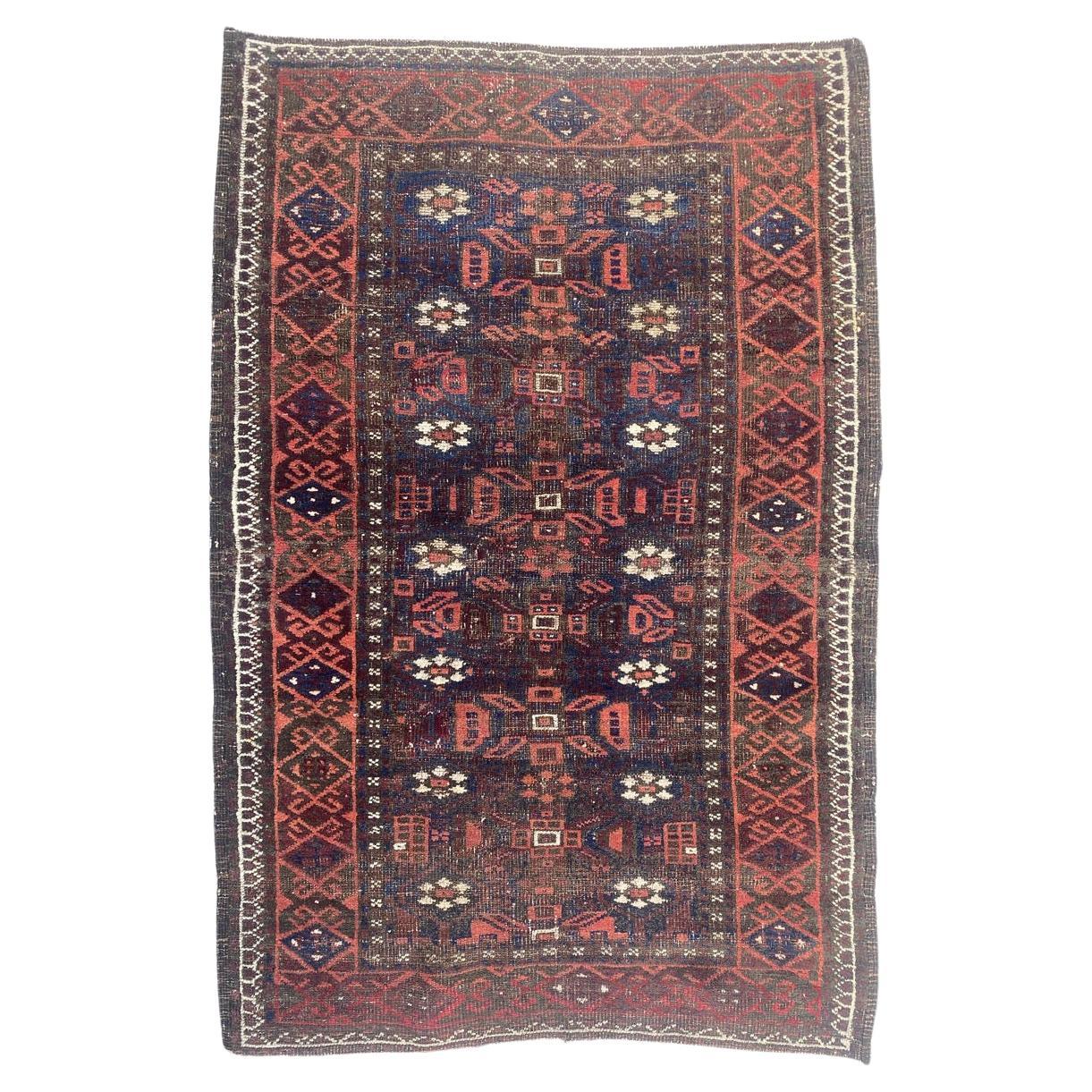 Bobyrugs antiker turkmenischer Belutschen-Teppich