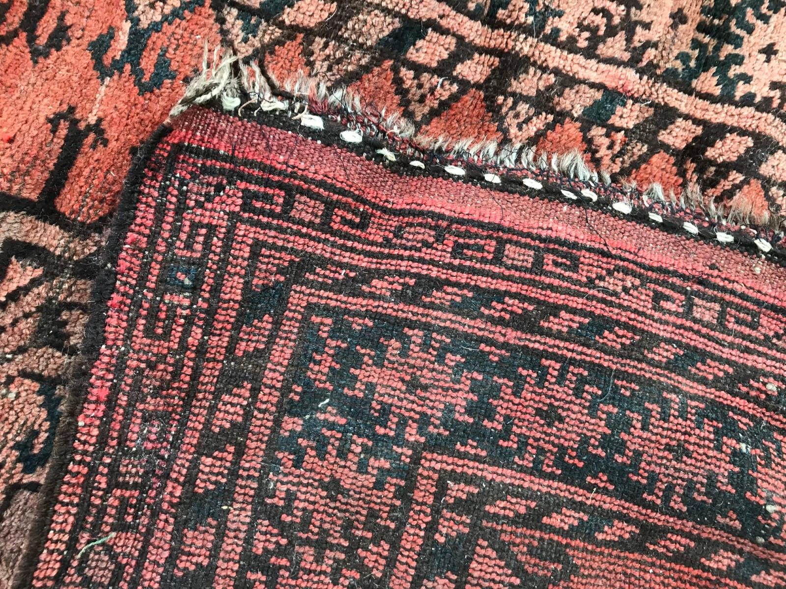 Antique Turkmen Belutch Afghan Rug For Sale 2