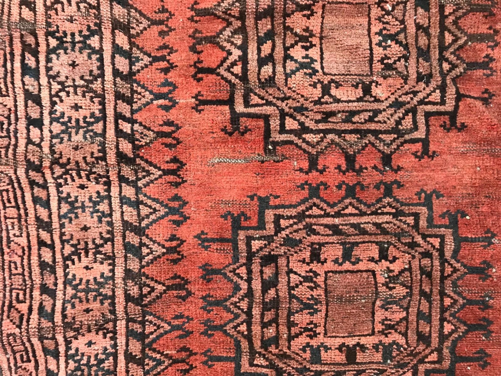 Tribal Antique Turkmen Belutch Afghan Rug For Sale