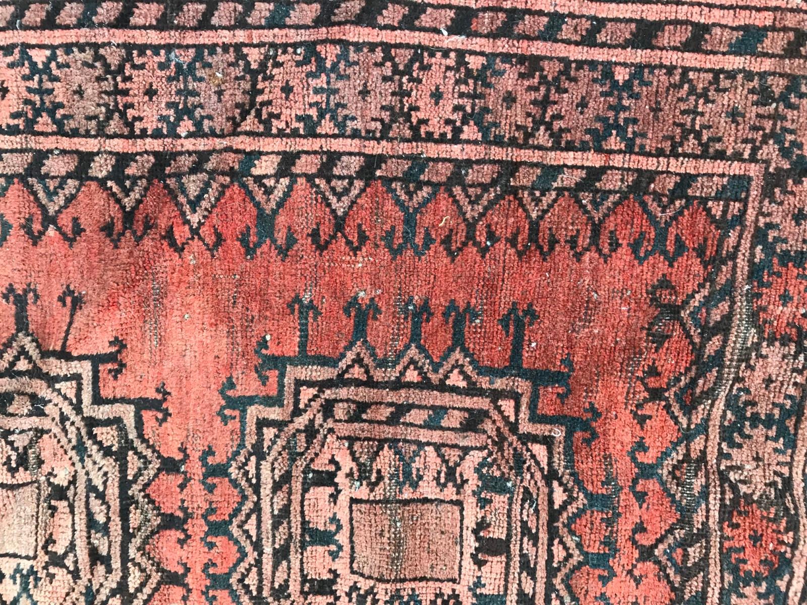 Antique Turkmen Belutch Afghan Rug In Good Condition For Sale In Saint Ouen, FR