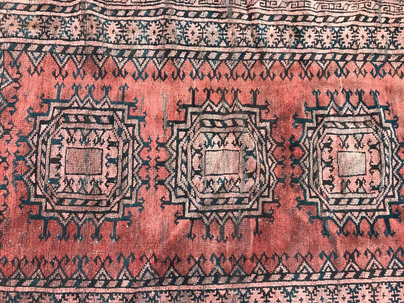 20th Century Antique Turkmen Belutch Afghan Rug For Sale