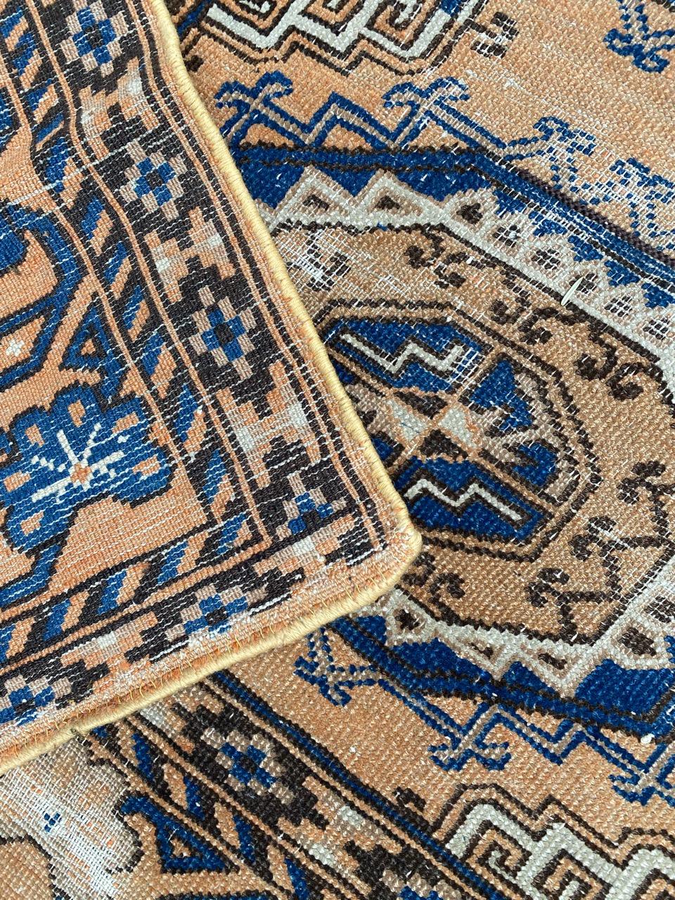 Bobyrug’s Antique Turkmen Bokhara Style Rug For Sale 5