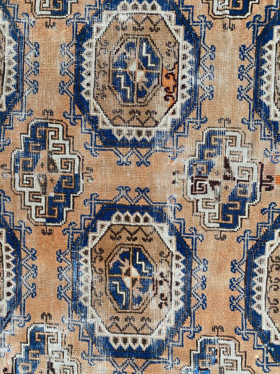 Asian Bobyrug’s Antique Turkmen Bokhara Style Rug For Sale