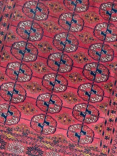 Bobyrug’s pretty Antique Turkmen Boukhara Rug