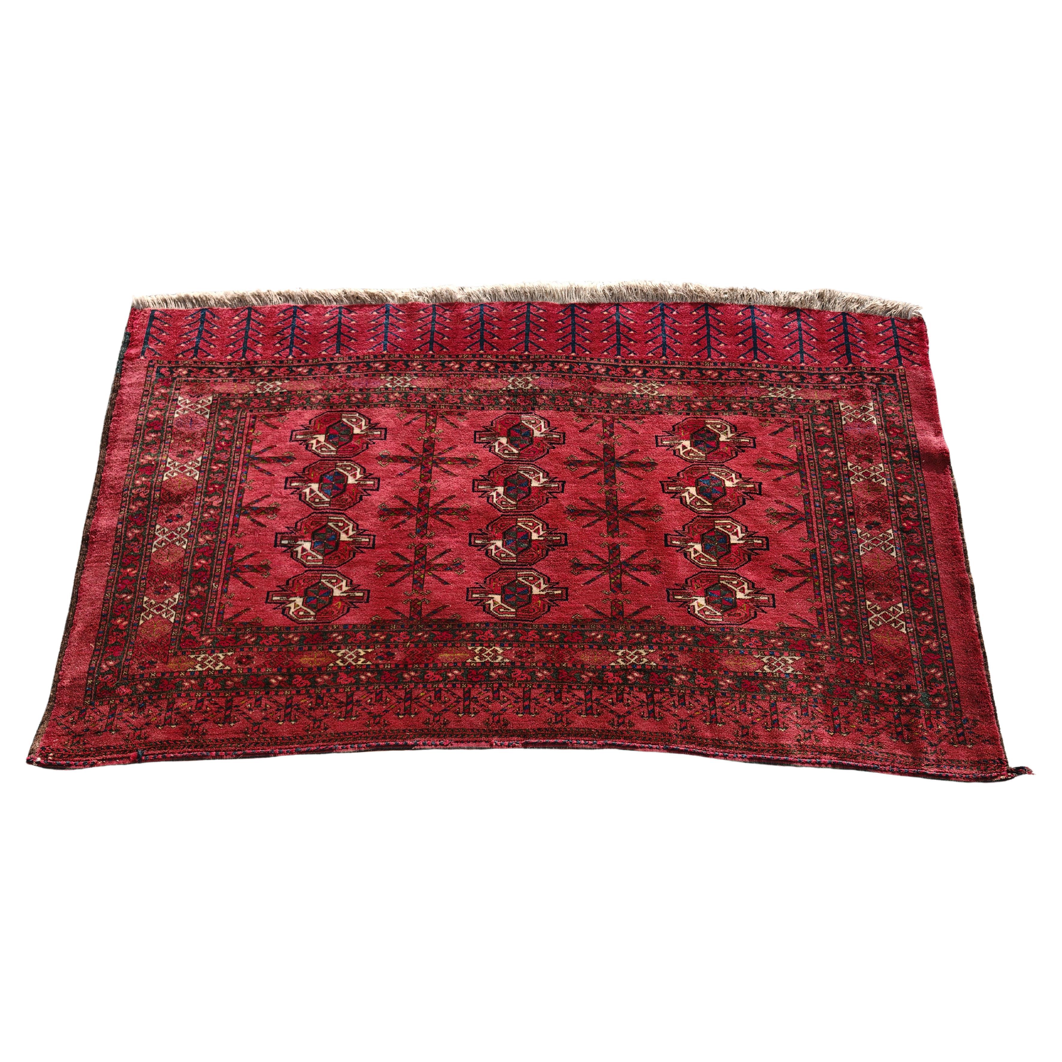 Antique Turkmen Chuval, or face of the Chuval bag, Afghanistan 1880s im Angebot