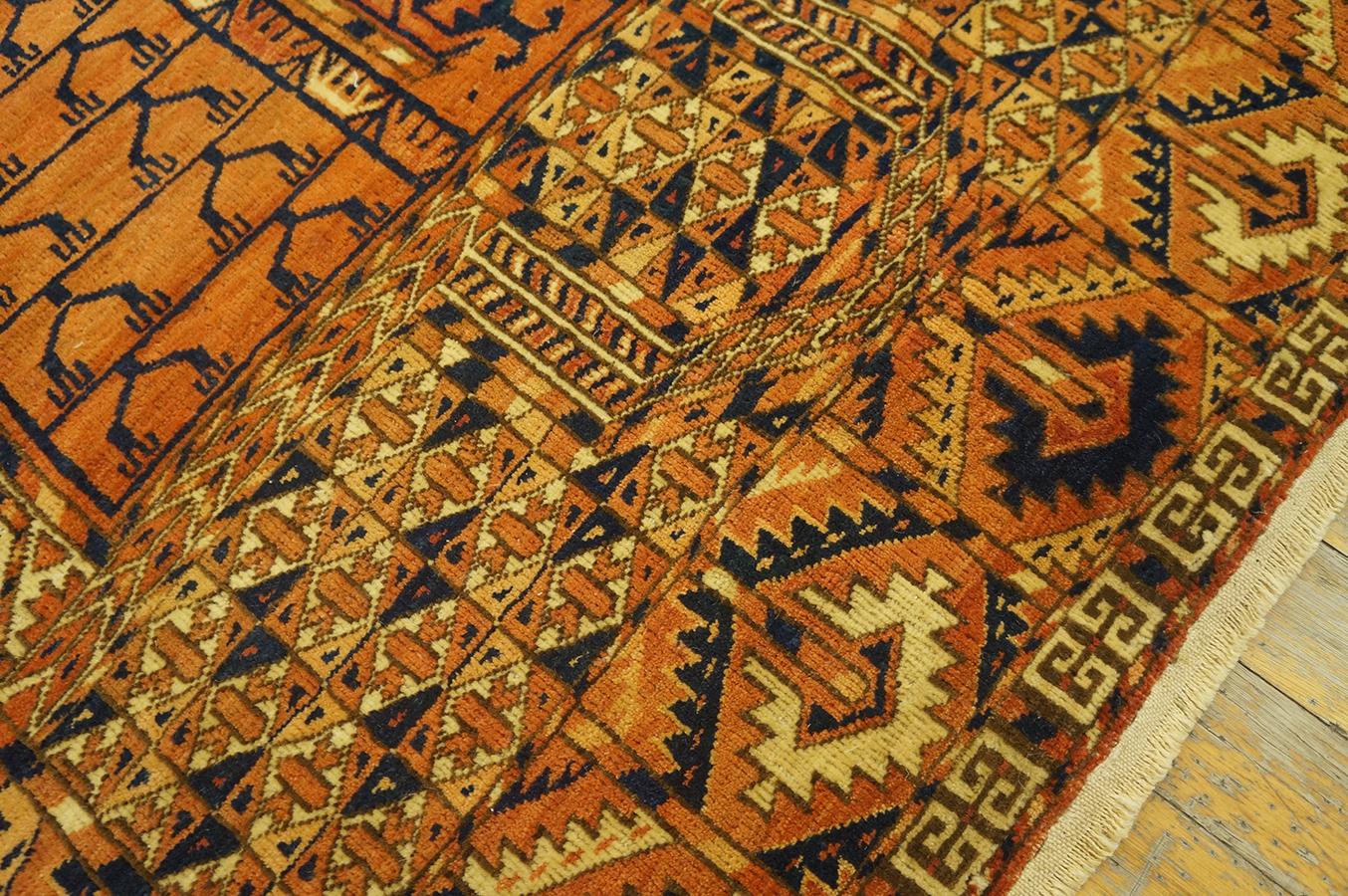 Late 19th Russian Turkmen Engsi Carpet ( 3' 9