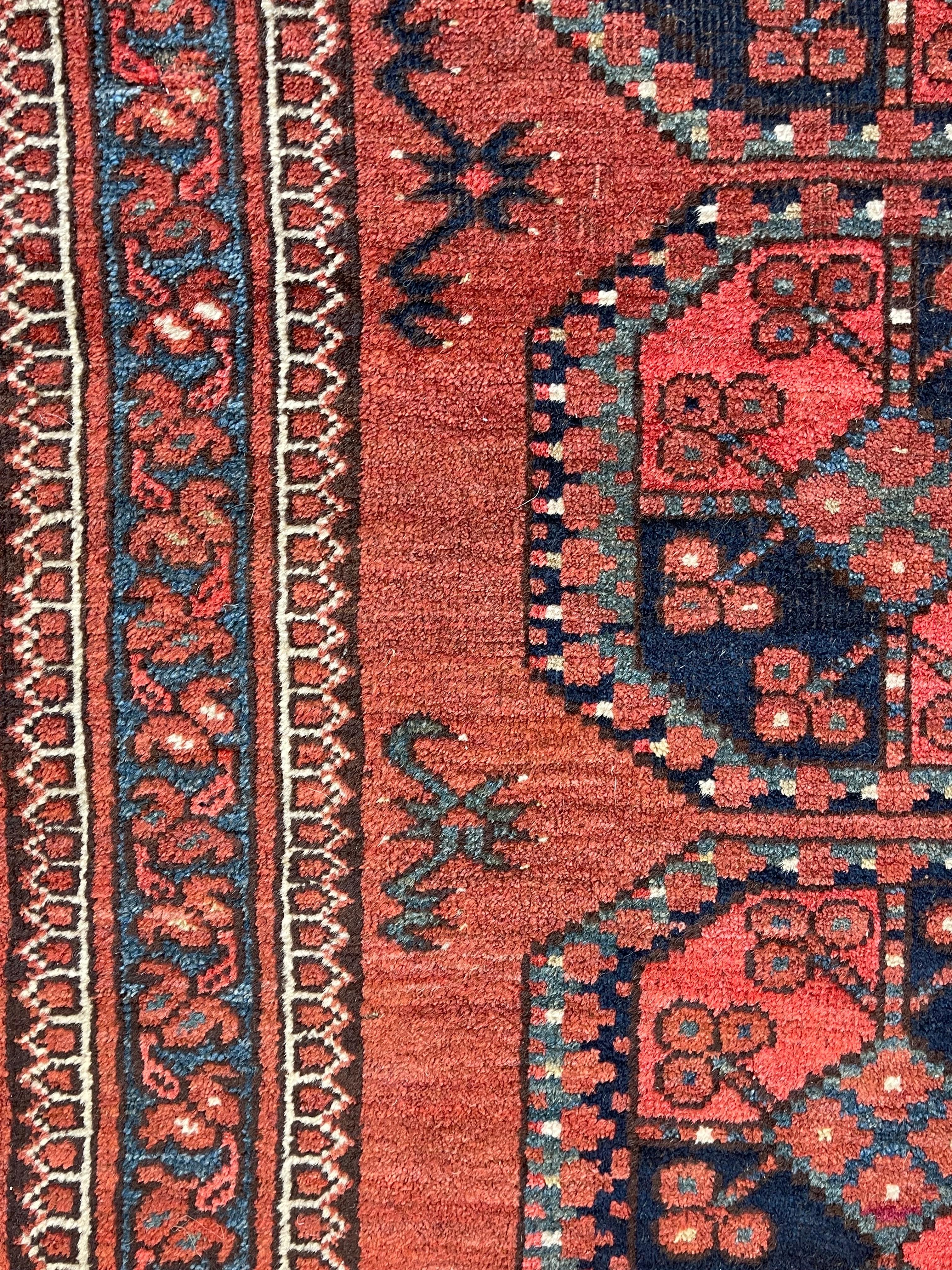 Early 20th Century Antique Turkmen Ersari Rug circa 1900  For Sale