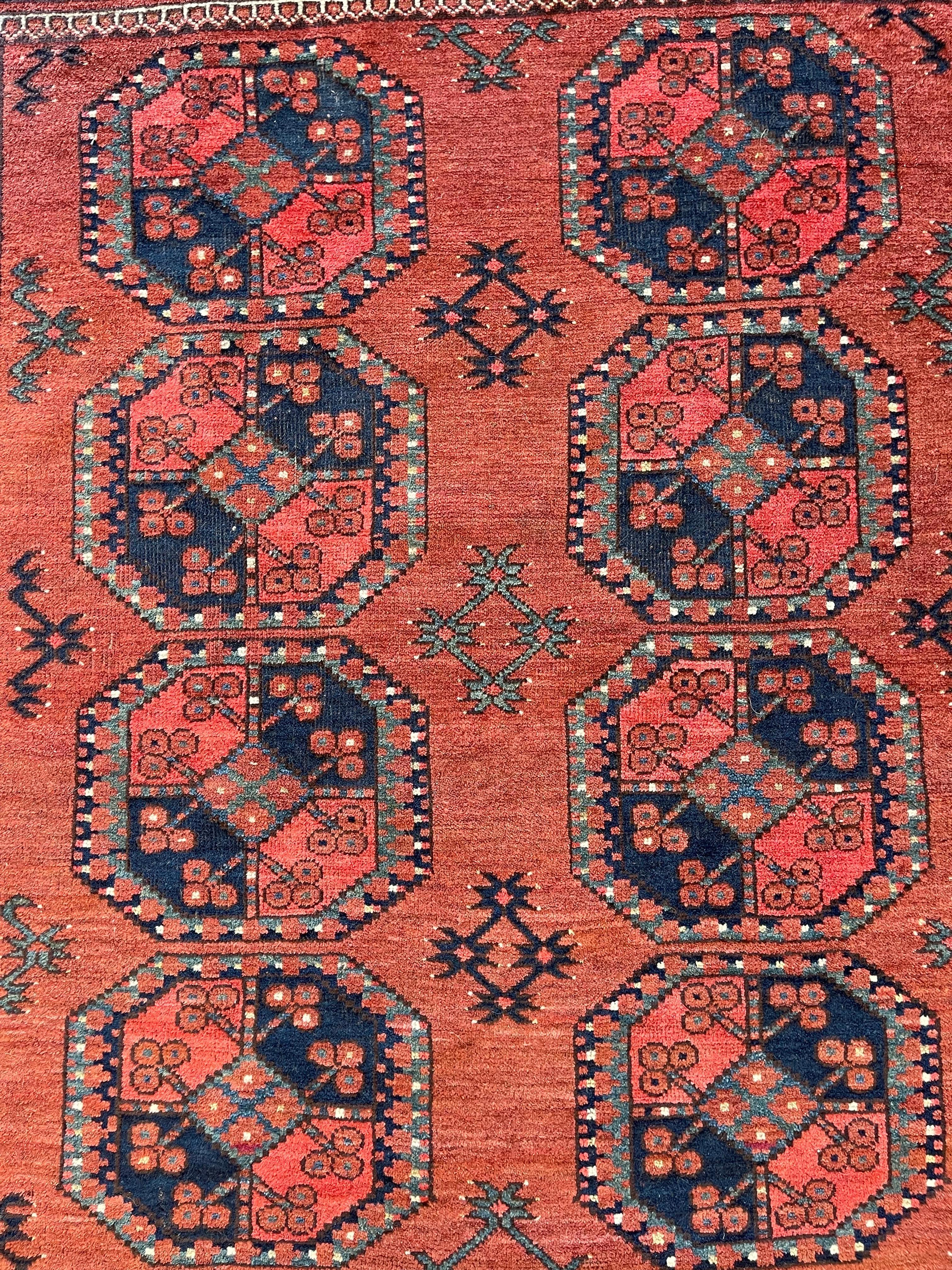 Antique Turkmen Ersari Rug circa 1900  For Sale 1