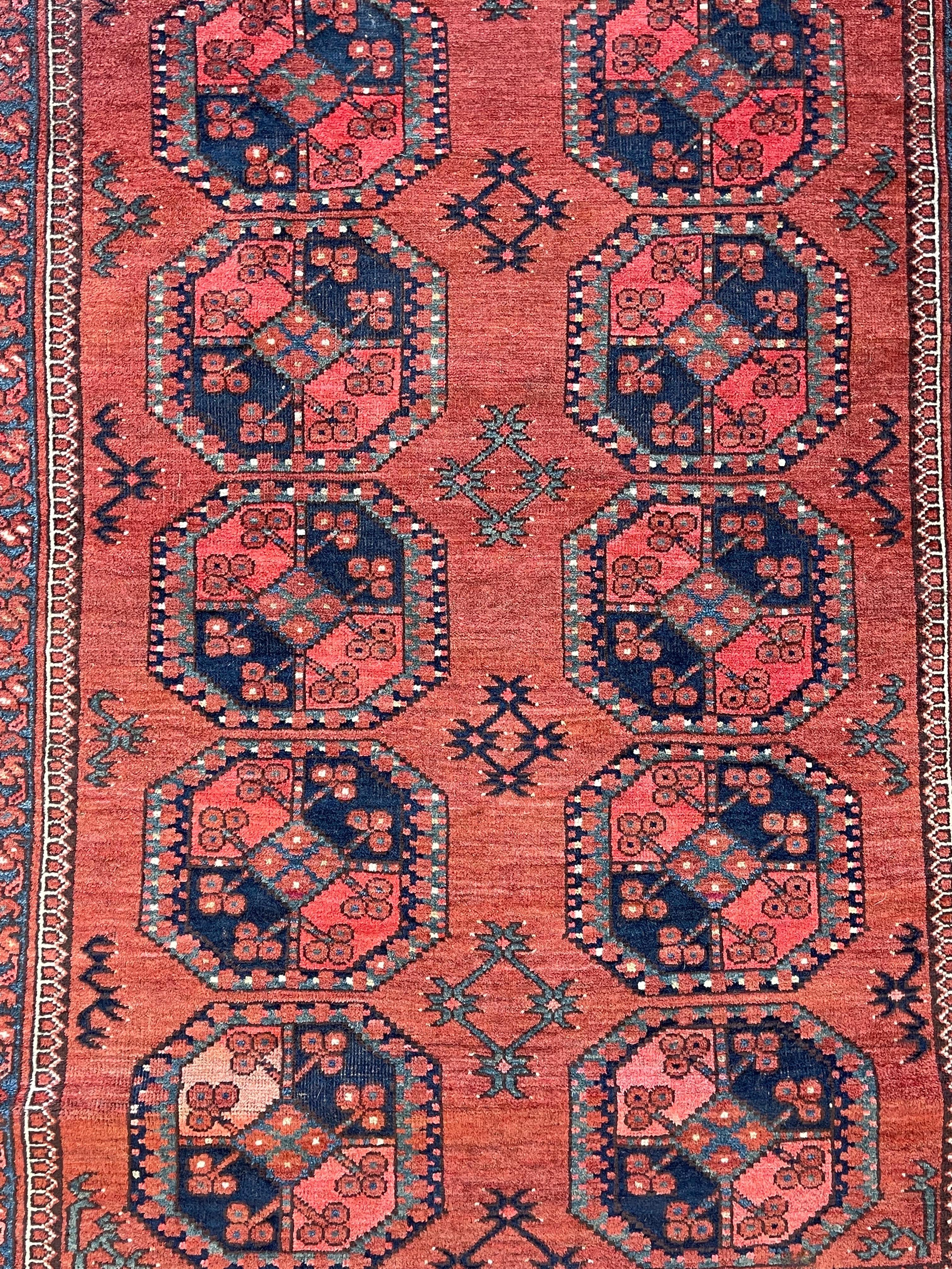 Antique Turkmen Ersari Rug circa 1900  For Sale 2
