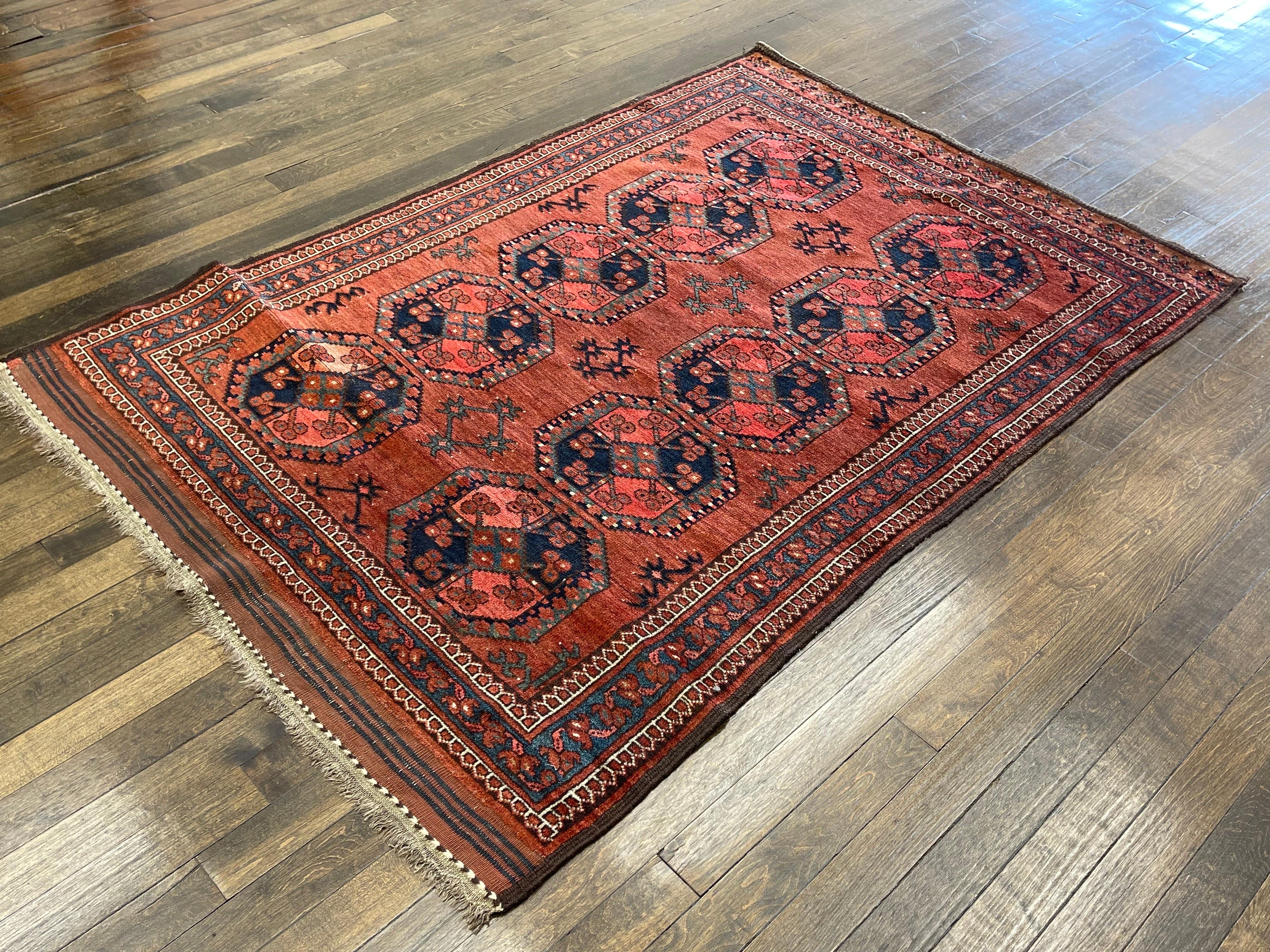 Antiker türkischer Ersari-Teppich um 1900  im Angebot 2