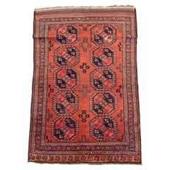 Antique Turkmen Ersari Rug circa 1900