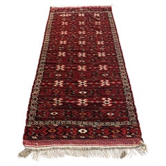 Antique Turkmen hand-woven Yomud Jaffarbai rug, Afghanistan 1880s