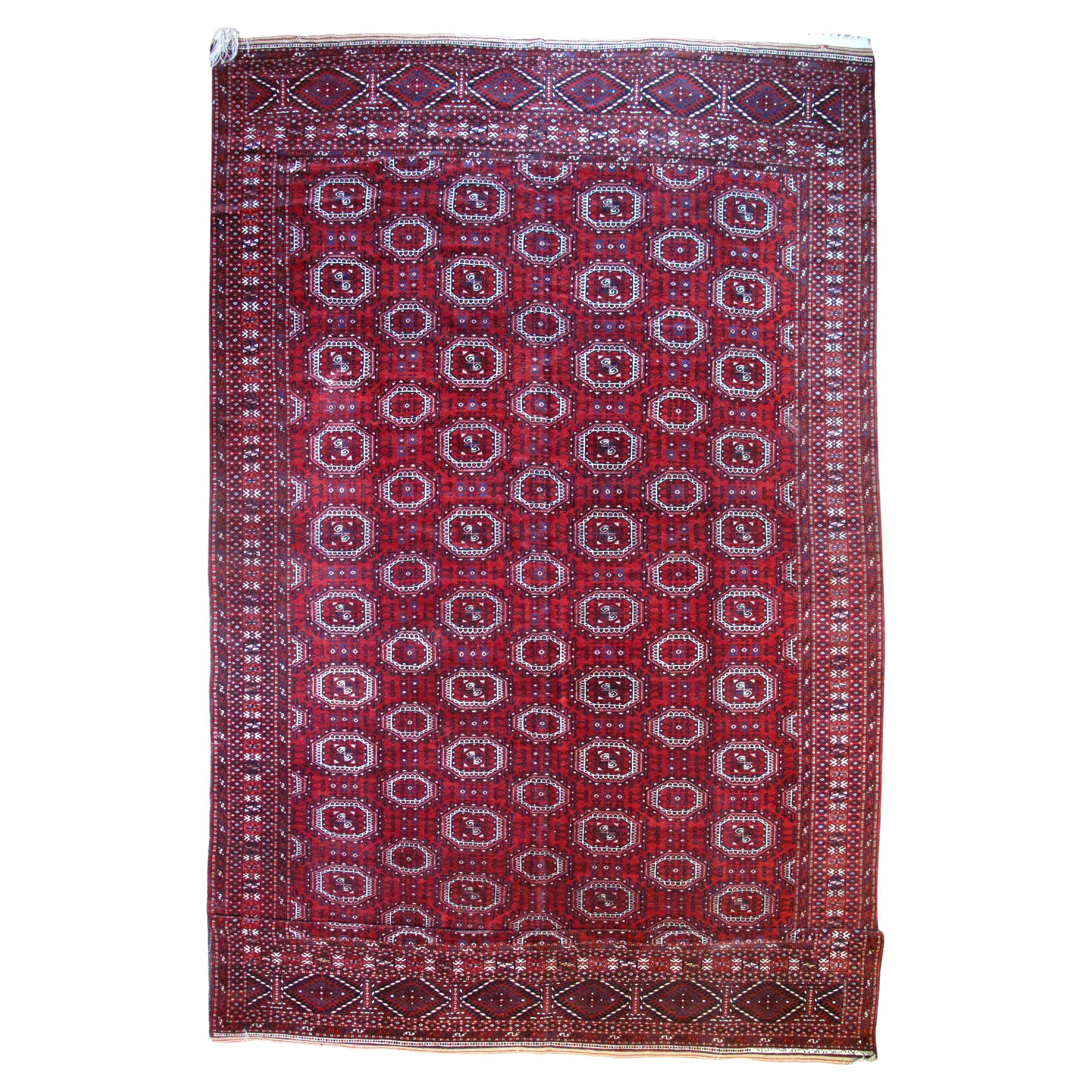 Tapis turkmène antique 8'8'' x 16'8''