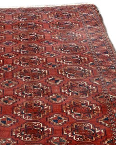Antique Turkmen Saryk Main Carpet, 19th Century