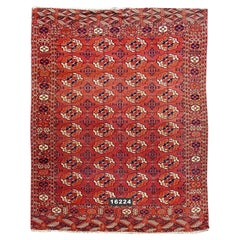 Antique Turkmen Tekke Main Carpet, 19th Century