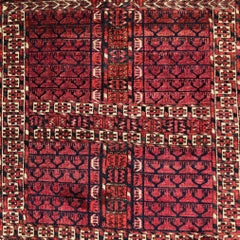 Antique Turkmen Tekke “Princess Bokhara” Hatchli Prayer Rug / Door Hanging Ensi