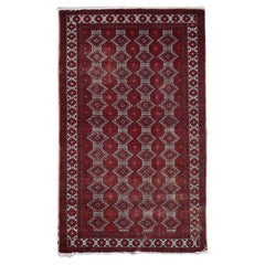 Antique Turkmen Tekke Wool Rug 4'x6'5''