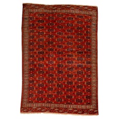 Antico tappeto turkmeno Yamoud 293x202cm