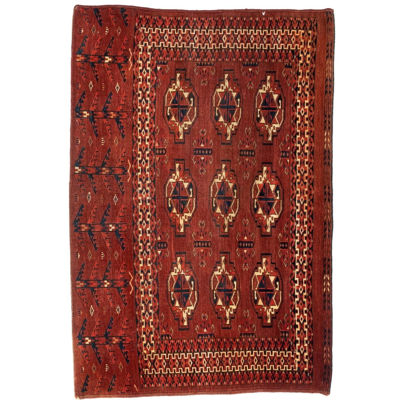 Antique Turkmen Yomud Chuval Tribal Bag Front For Sale