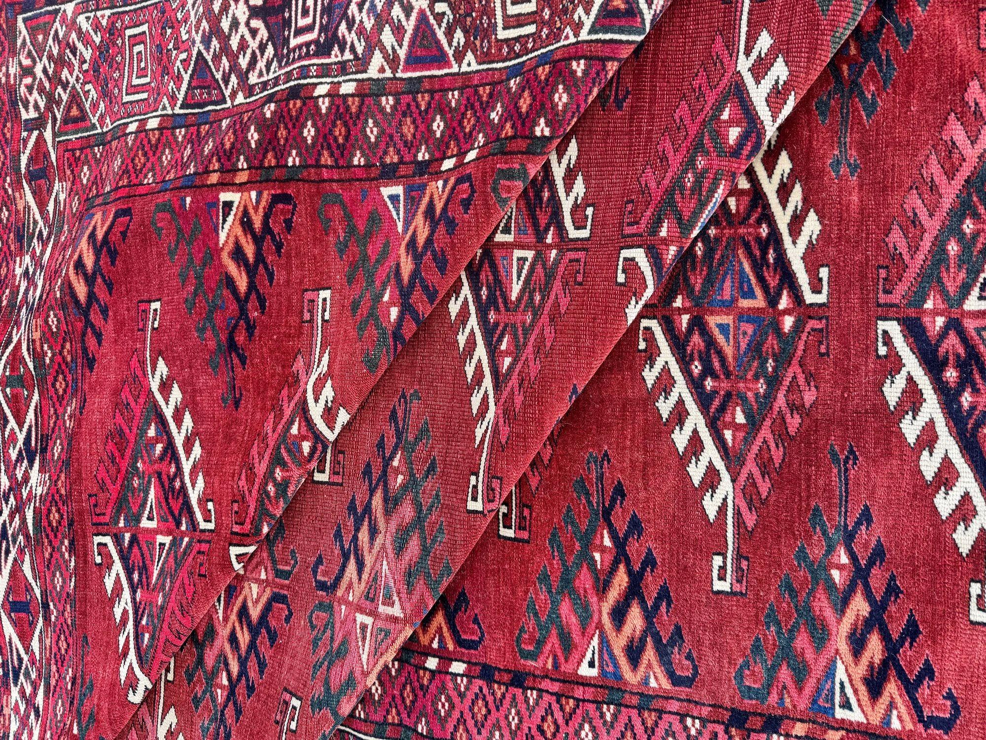 Tapis Yomut turc ancien 2,98 m x 1,94 m en vente 10