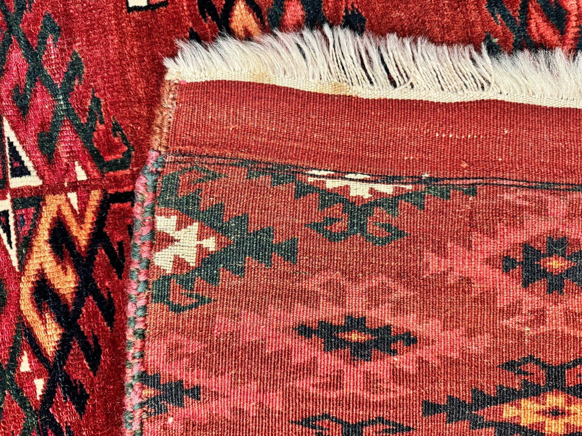 Tapis Yomut turc ancien 2,98 m x 1,94 m en vente 13