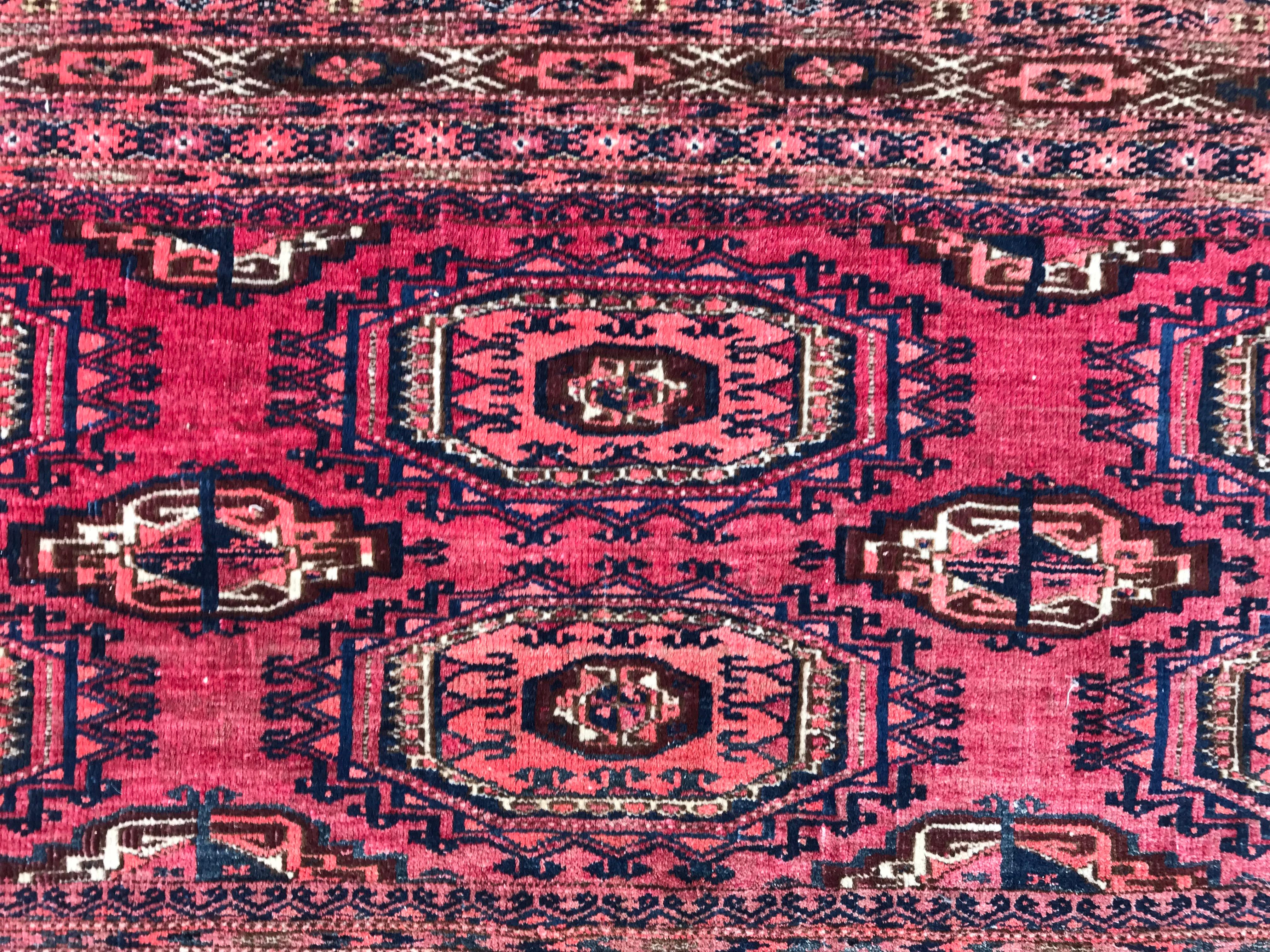 Bobyrugs antiker turkmenischer Yomut Chuval-Pferdedecke-Teppich (Afghanisch) im Angebot