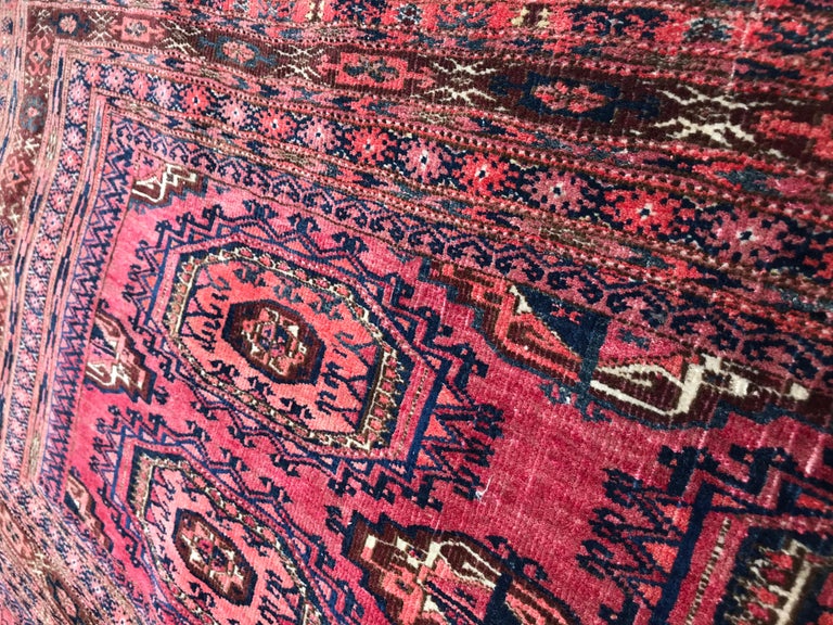 Antique Turkmen Yomut Chuval Horse Cover Rug For Sale at 1stDibs