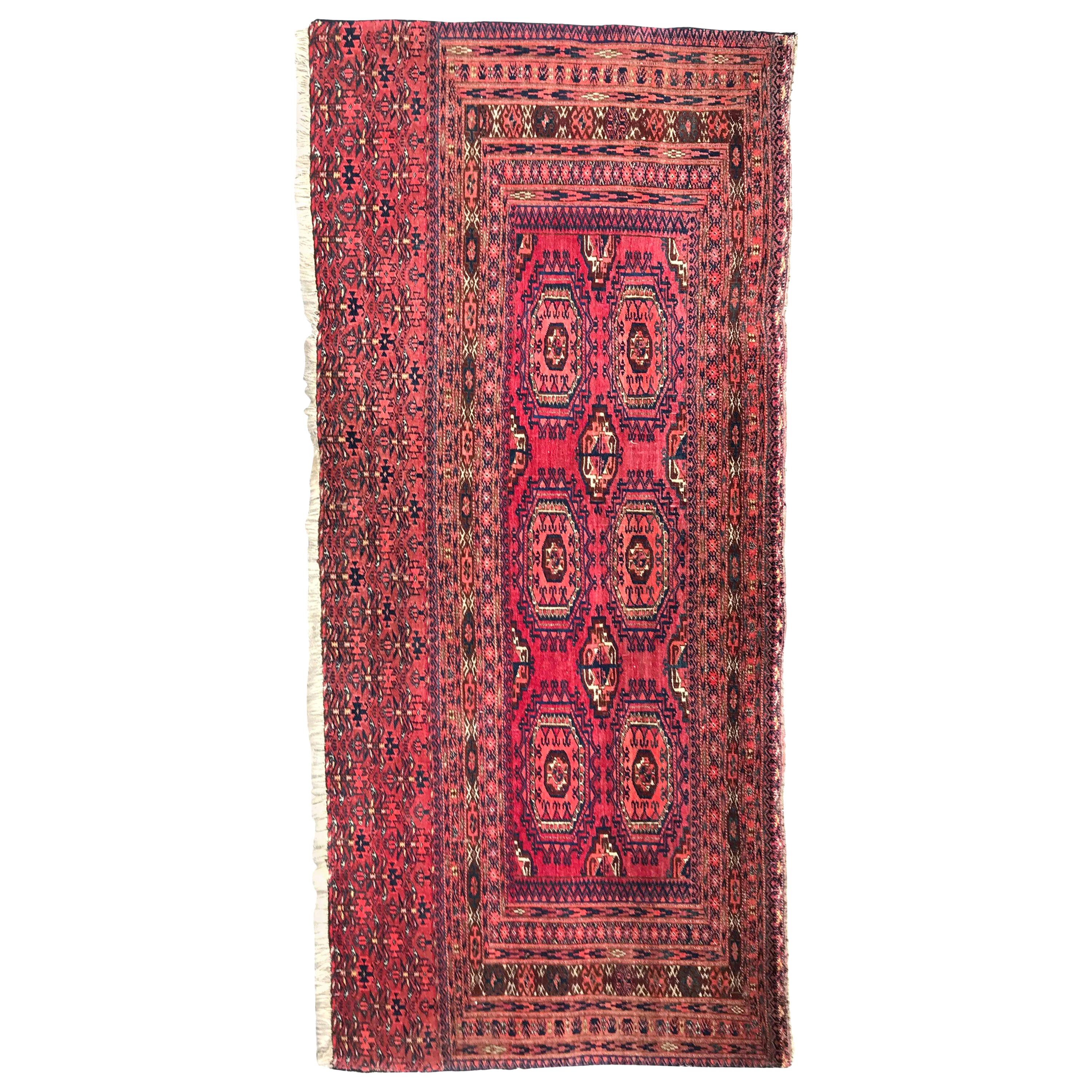 Bobyrug’s Antique Turkmen Yomut Chuval Horse Cover Rug For Sale