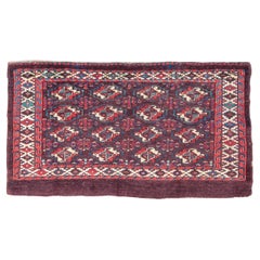 Antiker Turkmenischer Yomut-chuval-Teppich, 19. Jahrhundert