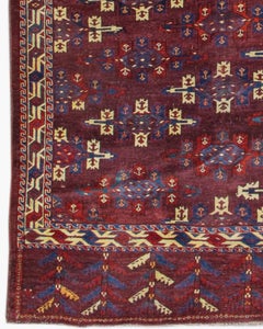 Antique Turkmen Yomut Main Carpet, 19th Century